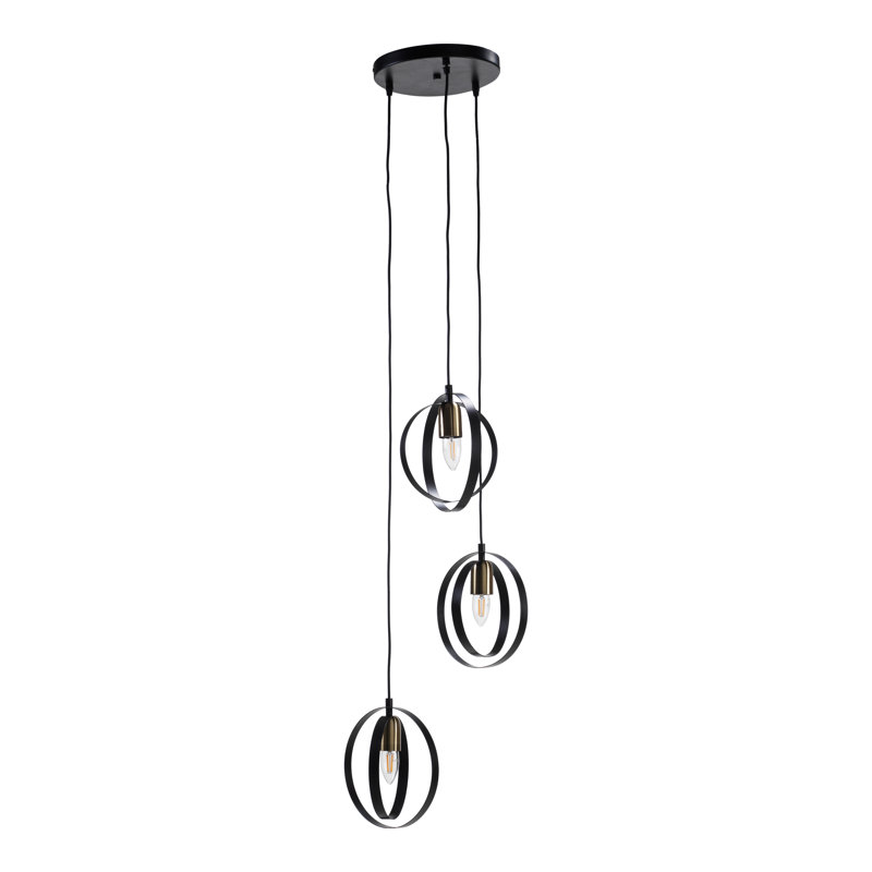 3 - Light Matte Black Pendant
