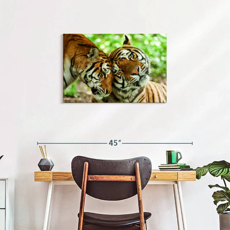 Brampt Loving Tigers, 20" H x 30" W