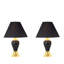 Ensemble de 3 lampes en céramique, lampes sur pied et de table-466063403