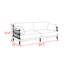 Canapé en tissu luxueux de style français.-97836914