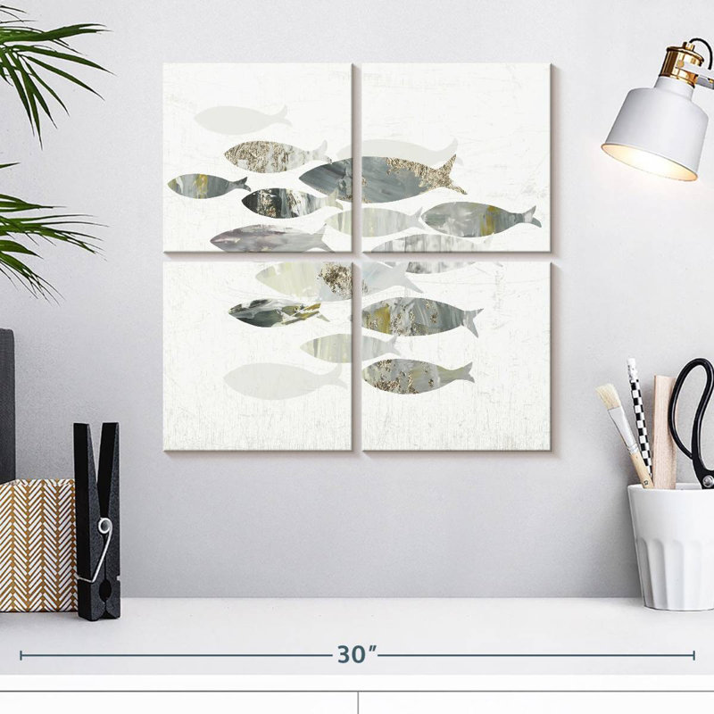 Brampt Gone Fishing II, 18" H x 18" W