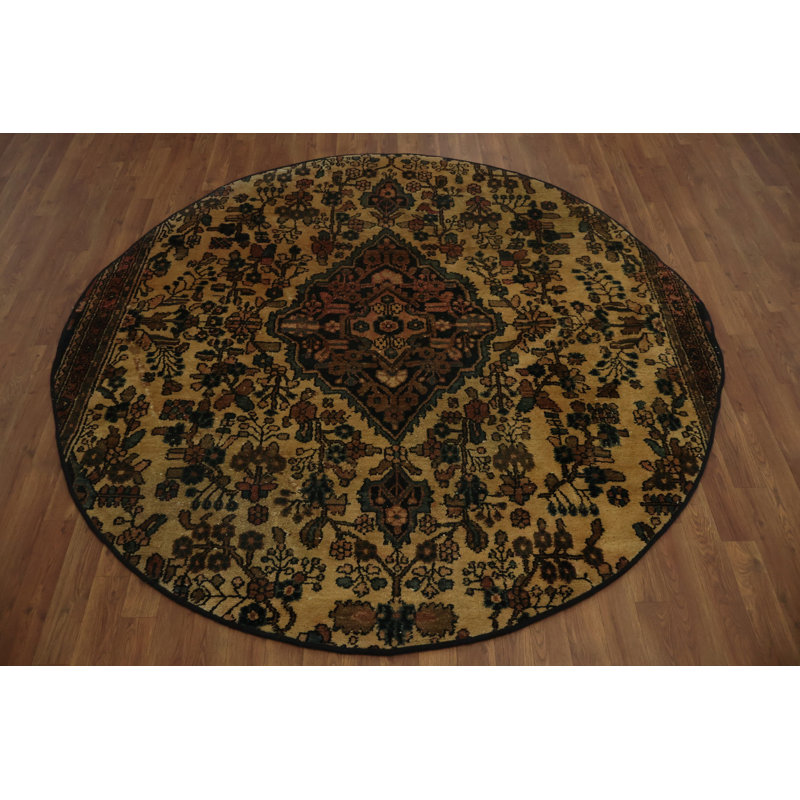 Tapis traditionnel rétro 7 pi x 7 pi