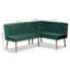 Ensemble de banquette de coin-repas 2 pièces Zephyr de H 31,93 po x l 69,62 po x P 52,21 po Zephyr-1768585405