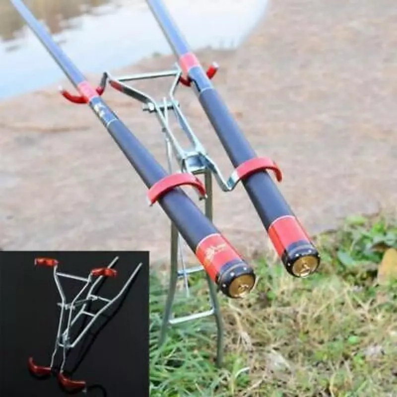 Porte-canne à pêche pliable réglable