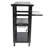 3 Tier Large Steel Rolling Cart With Wheels Power Strip And Drop Leaves Supports Up To 300 Lbs