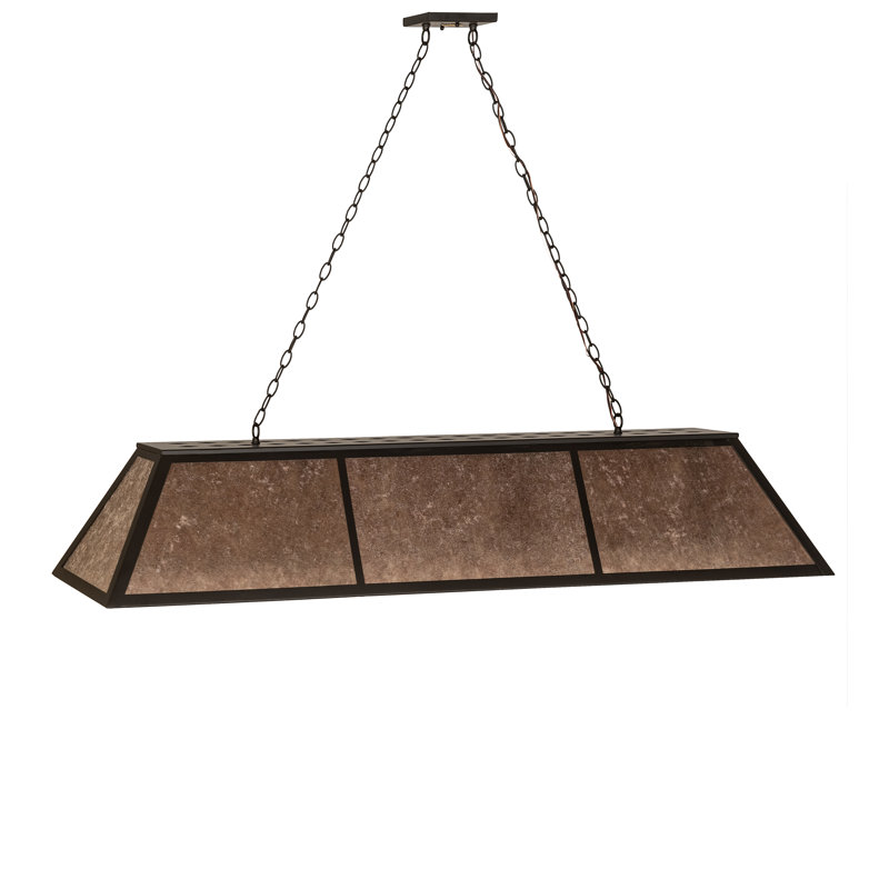 Rustic Lodge 6 - Light Pendant, Brown, 47" H x 70" W x 17" D