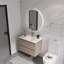 Meuble-lavabo mural avec lavabo en céramique