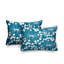 Polyester / Mélange de polyester Housse de coussin rectangulaire intérieure / extérieure lombaire et insert-1925035515