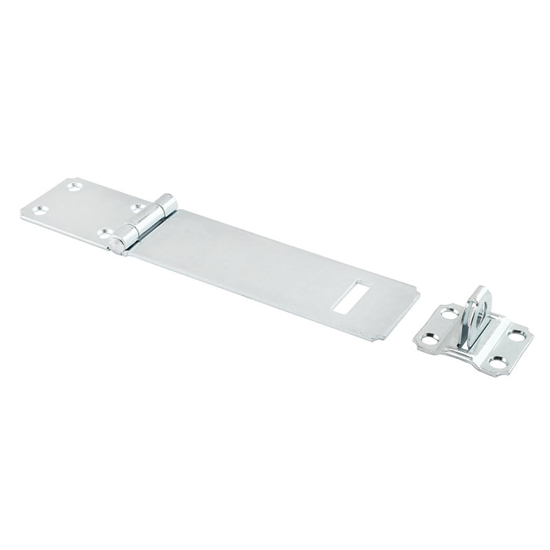 Moraillon de sécurité Prime-Line, 6 po, construction en acier, finition plaquée zinc, fixe (paquet unique)