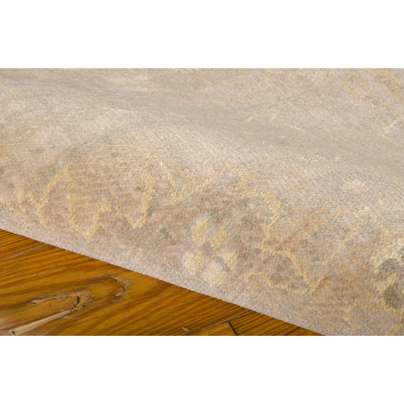 Tapis gris en laine Huckle, Rectangle : 5 pi 6 po x 8 pi