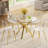 5-Piece Modern Clear Dining Set With Clear Dining Chair For Dining Room-129163468-129163470