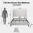 Harper Tall Headboard Upholstered Bed / 54" High Headboard / Elegant Simplicity  / No Box Spring Needed / Easy Assembly / Queen-376037134
