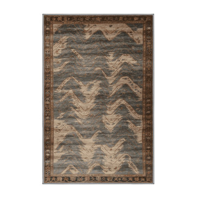 Machine Washable Persian Gray Area Rug