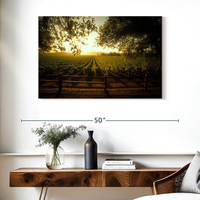 Alvord Oakville Vineyard, H 26 po x l 39 po