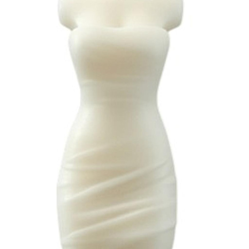 Bougie de forme dimensionnelle parfumée 4 po Ivory Love