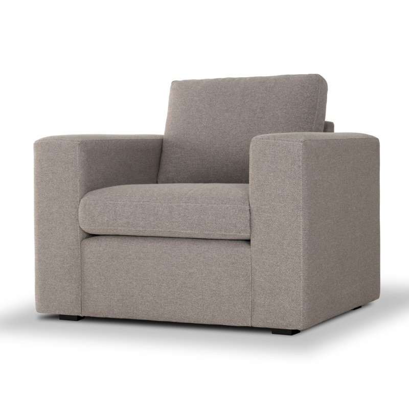 Fauteuil Benedict, Tissu performance natté champignon