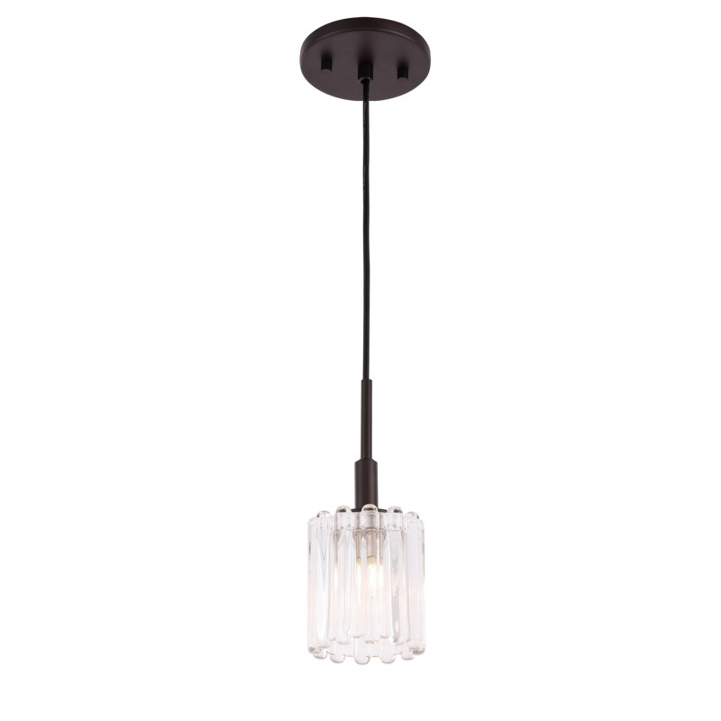 Luminaire suspendu cylindrique à 1 lumière Rosendahl, Bronze, Halogène
