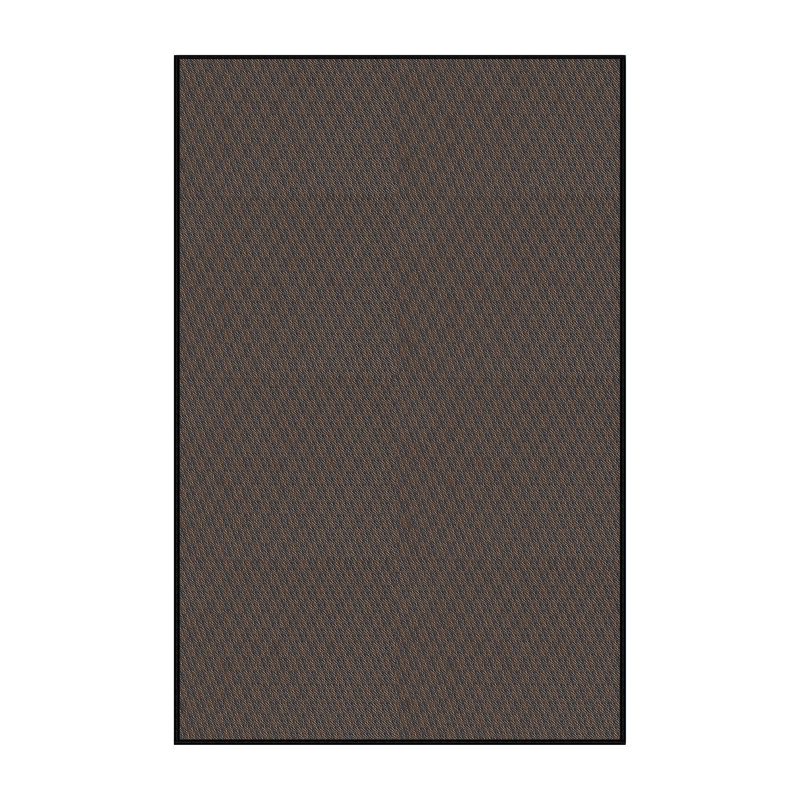 Tapis brun foncé à tisser électrique, Rectangle 4 pi x 6 pi
