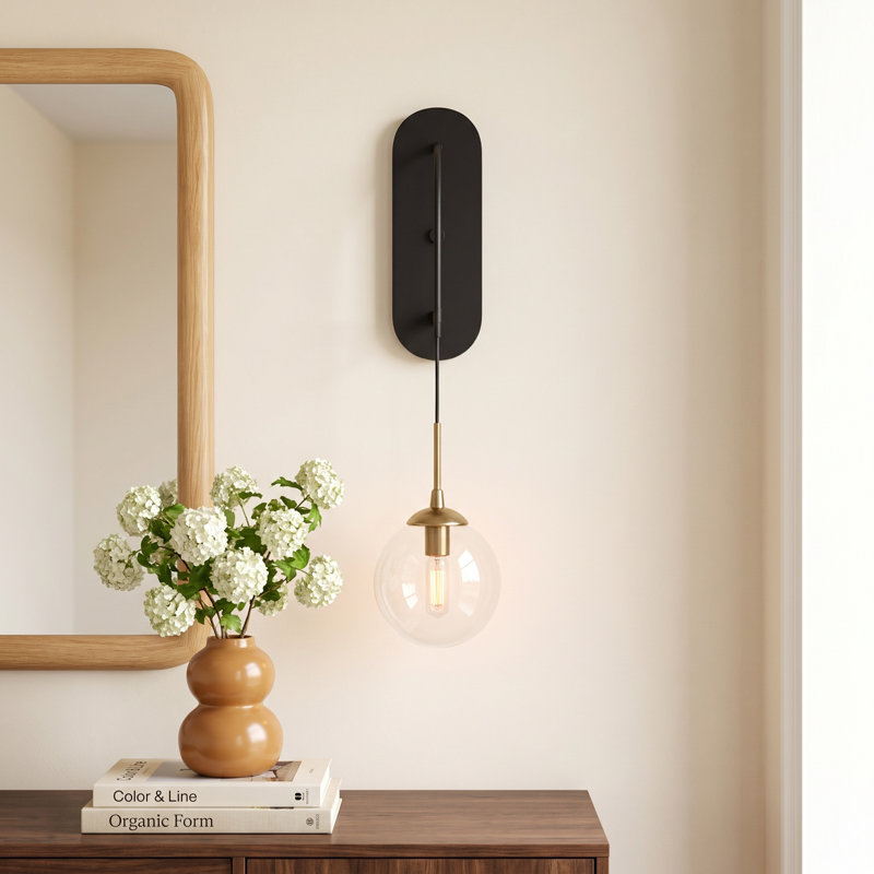 Cordoba 1-Light Dimmable English Bronze/Warm Brass Armed Sconce
