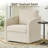33" W Modern Upholstered Swivel Armchair-1378563912