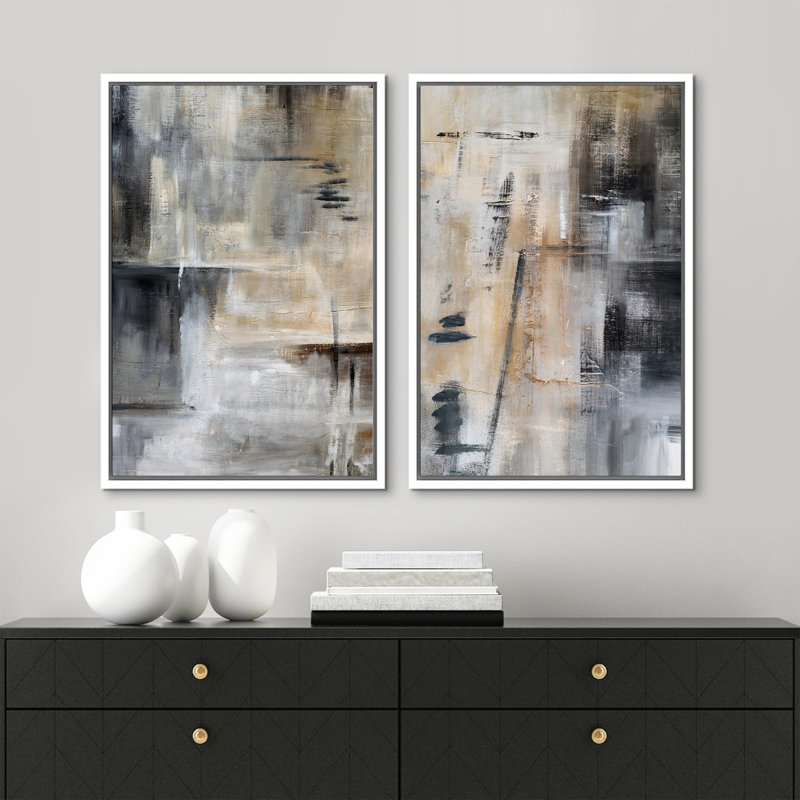 Bureau de chambre à coucher Boho, calme, textures dynamiques et tons neutres, H 36 po x l 24 po, Cadre blanc