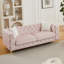 Canapé en velours capitonné style Chesterfield avec pieds en métal-279777962-279777965