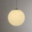 11.8 Inch 1-Light Moon Pendant Light In White Decor With Natural Silk-229152025