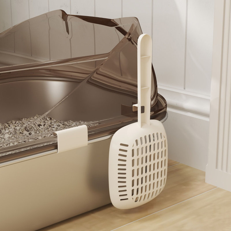 Pawtropolis Stainless Steel Enclosed Litter Box with Scoop