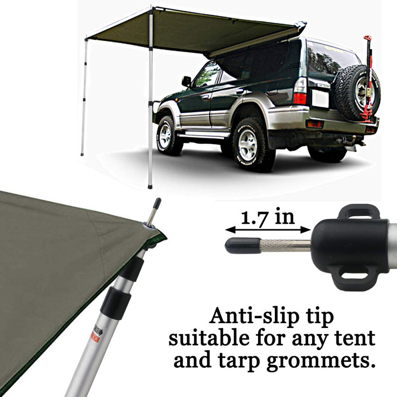 2 Pcs Adjustable Tarp Poles