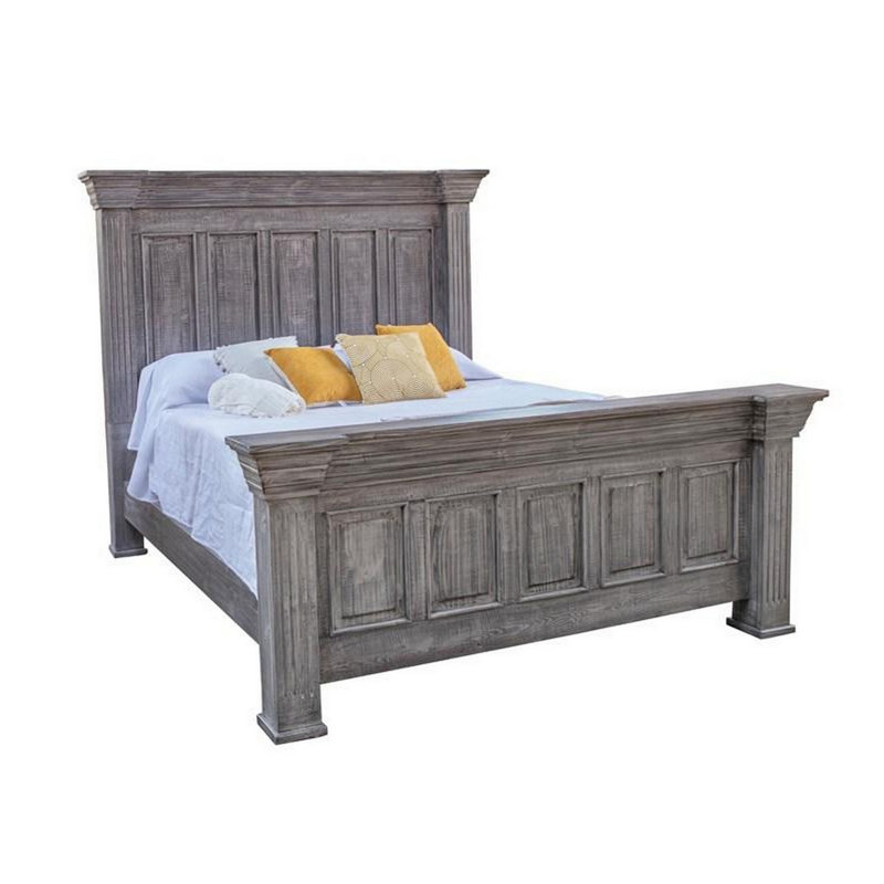 Lit standard en bois massif Brynli, Grand