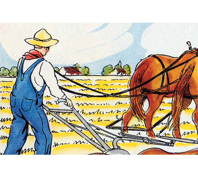 Plowing - Unframed Print
