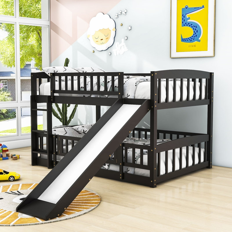 Guerrino Kids Full Over Full Bunk Bed, Espresso
