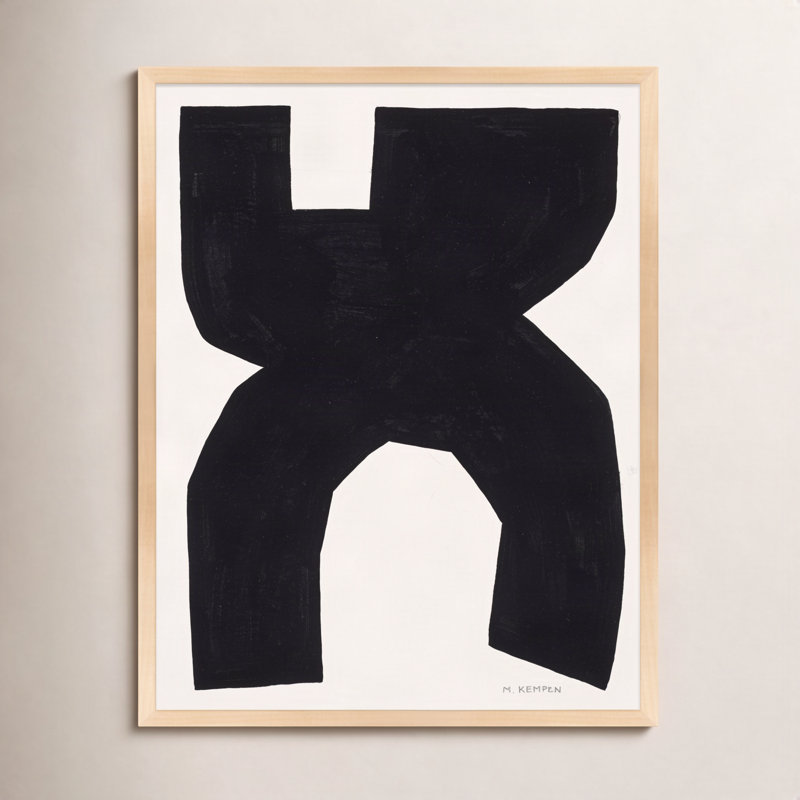 Module On White 1 Painting by Michael Kempen, 38" H x 30" W, Brown