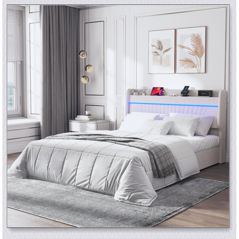 Beige Bed
