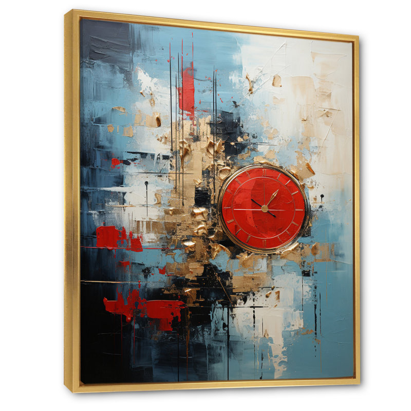 Collage Serenade I sur impression sur toile, H 40 po x l 30 po x P 1,5 po, Cadre flottant doré