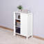 Armoire de rangement pour salle de bain avec porte double, tablette réglable et conception imperméable pour une utilisation durable