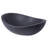 Eden Bath 14'' Honed Black Stone Oval Bathroom Sink