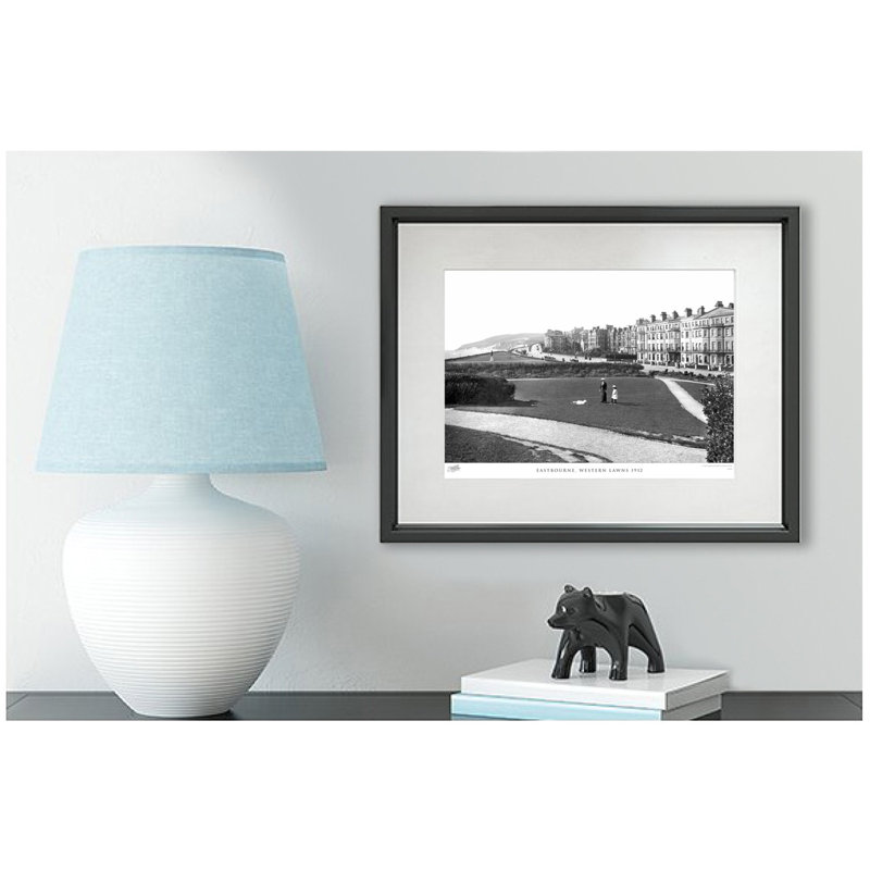 Eastbourne, Western Lawns 1912 by Francis Frith - Single Picture Frame Print, 60cm H x 80cm W x 2.3cm D