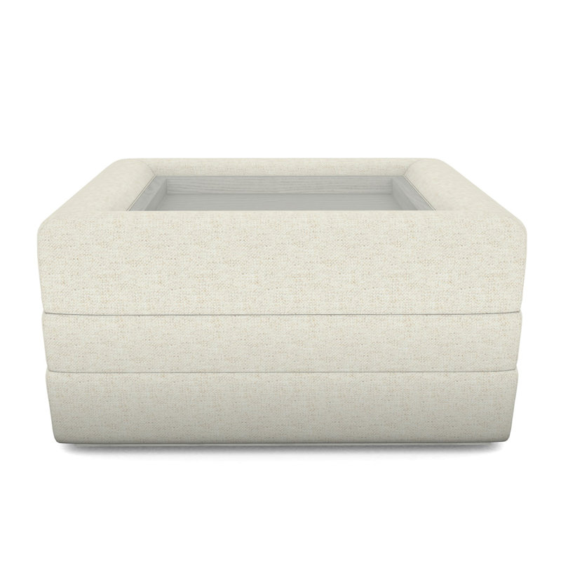 Repose-pieds Boyden avec plateau en bois, Nomad Snow, Casablanca