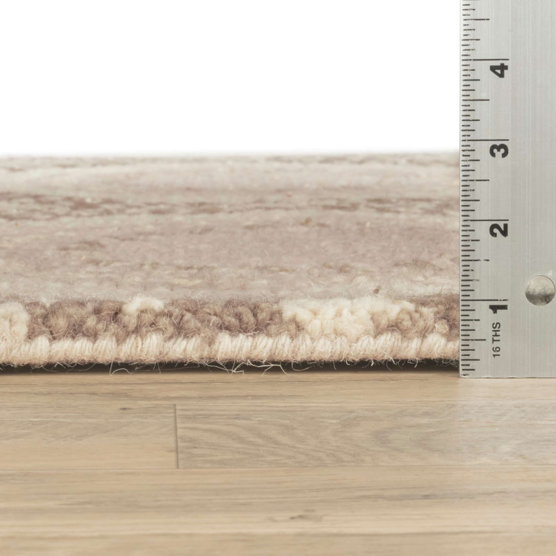 Medallion Grey Hand Tufted Wool Rug, Runner 2'6" x 8'