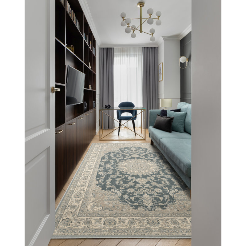 Beatrice Power Loom Grey Rug by Agnella, Rectangle 200 x 300cm