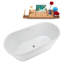 1491mm x 749.3mm Soaking Acrylic Bathtub-1003539775