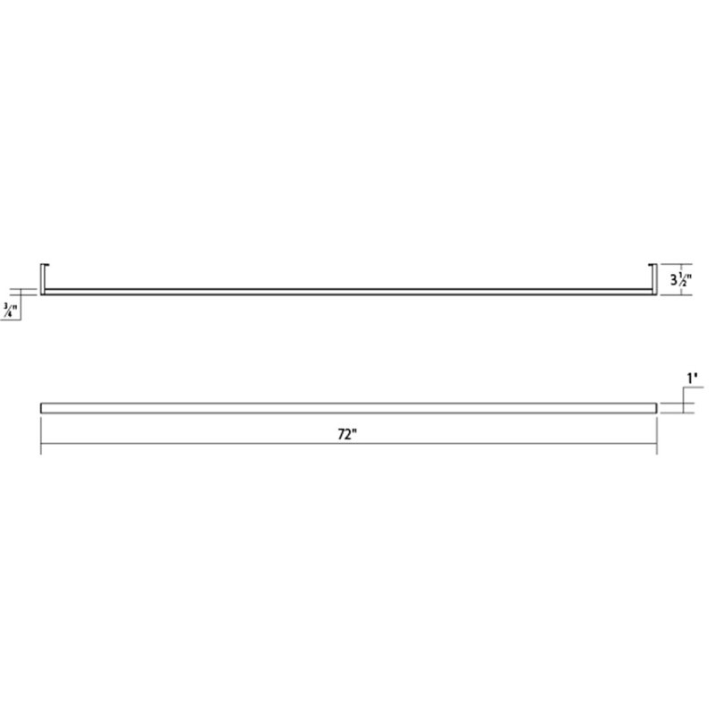 Thin-Line LED Wallchiere, Bright Satin Aluminum