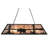 Rustic Lodge 6 - Light Black Pool Table Lights Pendant