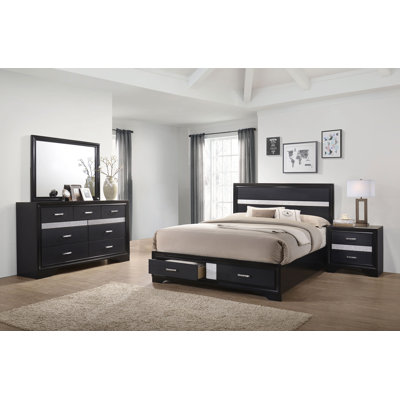 Lanoue 4-piece California King Bedroom Set Black