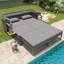 130cm Wide Straight Metal Patio Daybed
