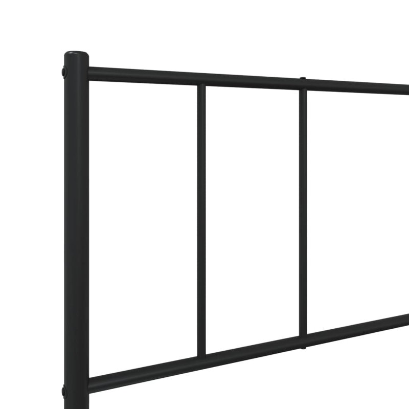 Lokesh Metal Bed, Small Single (2'6), Black