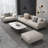 Kunming Square Arm Sofa with pillows-103850058-103850059