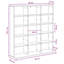 97.5 cm H Media Shelves