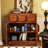 Retro Style Square Handle Accent Chest